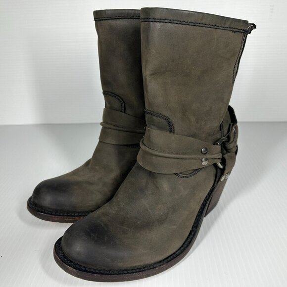 Independent Boot Co Leather Harness Whitney Boot - Size 8 - Picture 4 of 8